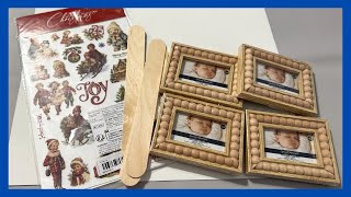 Christmas Arrangement DIY || Using Dollar Tree Frames || Just 1 Quick Craft 