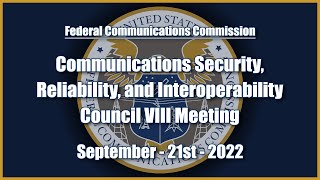 CSRIC VIII Meeting - September 2022