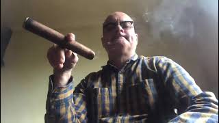 Leaning into my cigar smoking.