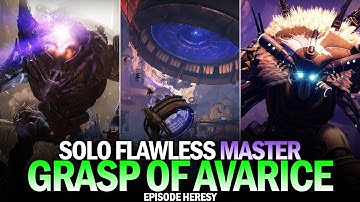 Solo Flawless Master Grasp of Avarice Dungeon [Destiny 2]