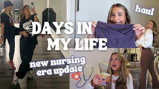 VLOG: teaching, nursing update, new era, nba dance practice, opening up, life chats, & halara haul!