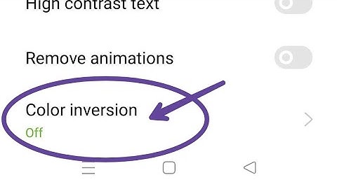 How to disable color inversion mode oppo A55 | Accessibility setting
