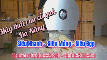 Máy thái rau củ quả đa năng dạng mini dạng lát và sợi chất lượng cao giá rẻ