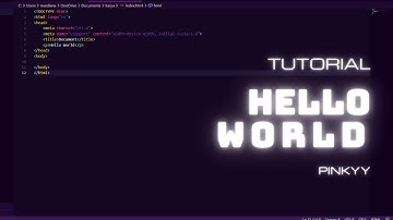 Hello world di Html Dengan Visual Code