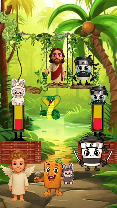 Who Will You Save? 🐍💥 Jesus or the Labubu? 🎁 #jesus #biblequiz