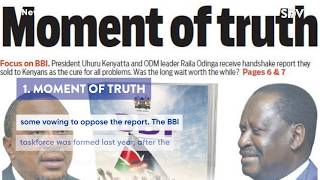 Moment of truth as Uhuru Raila receive BBI report, UoN disbands agency | #NewsIn90