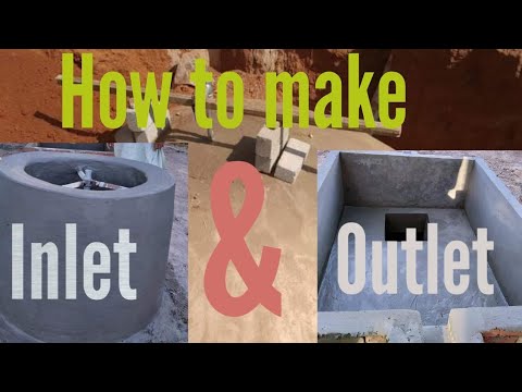 How to make inlet & Outlet of a biogas plant (ان لیٹ اور آؤٹ لیٹ تیار کرنے کا طریقہ )