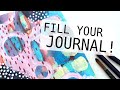 Ideas For Your Art Journal: Mark Making And Paint Smushing