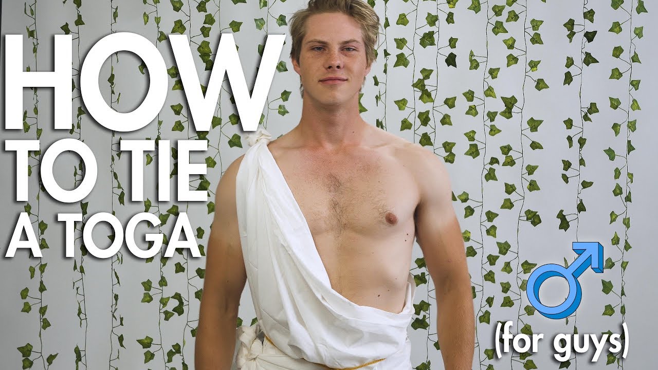 How to Make a Toga (For Guys) - YouTube