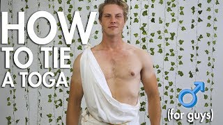 How to Make a Toga (For Guys)