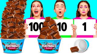 100 Layers of Food Challenge | Delicious Recipes by KaZaZa Challenge