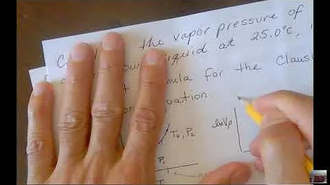 CHM 240 Chapter 11 Clausius Clapeyron Video
