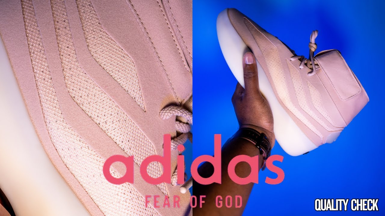 Проверка качества баскетбольного мяча Adidas Fear Of God Athletics Basketball II Ash Pearl