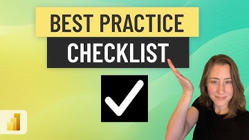 How to Create a Best Practice Checklist for Power BI