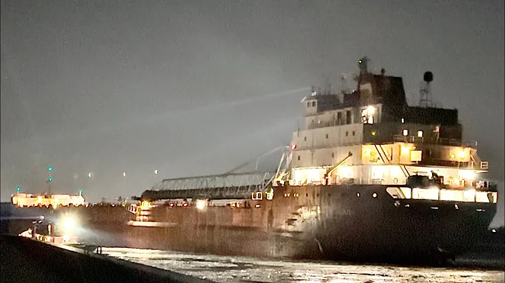 Farewell, Atlantic Huron. The Great Lakes’ Battered Beast Takes Her Last Load