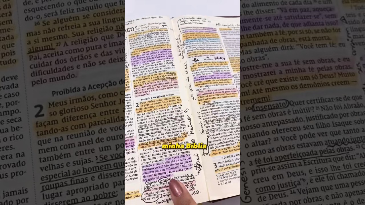 ✨Quer saber COMO ESTUDAR A BÍBLIA E ENTENDER? Mergulhando no texto! Veja como eu faço: