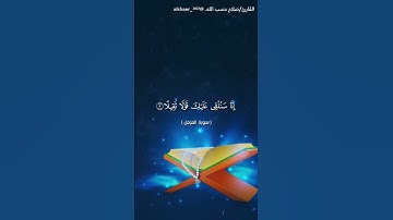 سورة المزمل - (الآيات ١ : ٧ ) بصوت القارئ /صلاح حسب الله.  @alshaer_2023