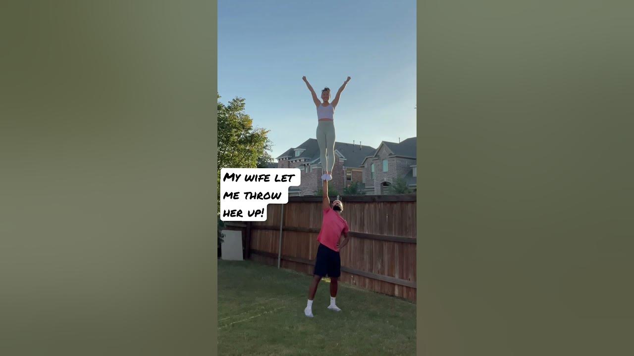 My wife finally let me throw her up!! - YouTube