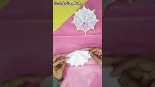 Diy doll paper umbrella| diy paper umbrella| miniature paper craft | doll craft