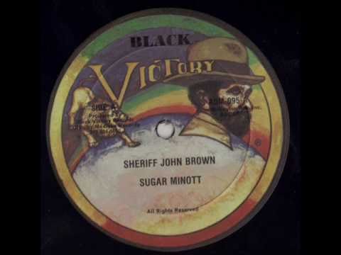 SUGAR MINOTT-SHERIFF JOHN BROWN-BLACK VICTORY RECORDS 12"!