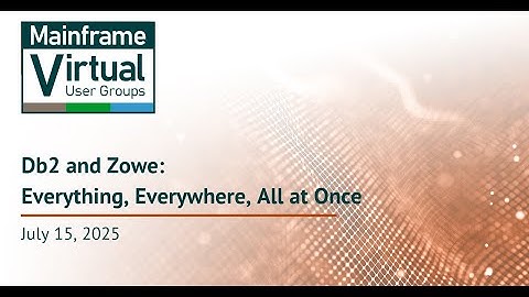 Virtual Db2 User Group Meeting July 15, 2025