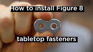 How to Install Figure 8 Tabletop Fasteners // Quick & Easy Woodworking Tutorial