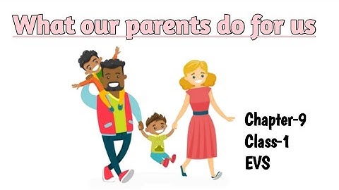 What our parents do for us Class 1 EVS(Looking Around) Chapter-9 fully solved exercise