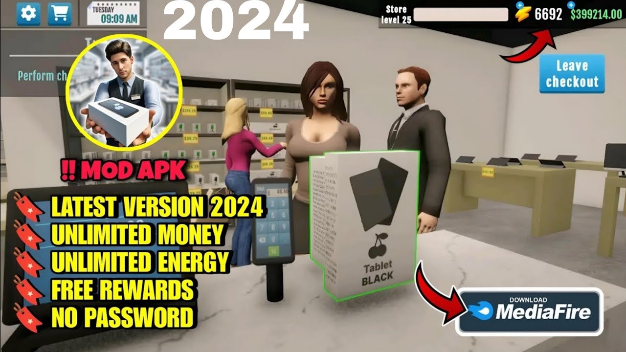 Electronics Store Simulator 3D v1.11 MOD APK | Unlimited Money & Free Rewards | Terbaru 2024