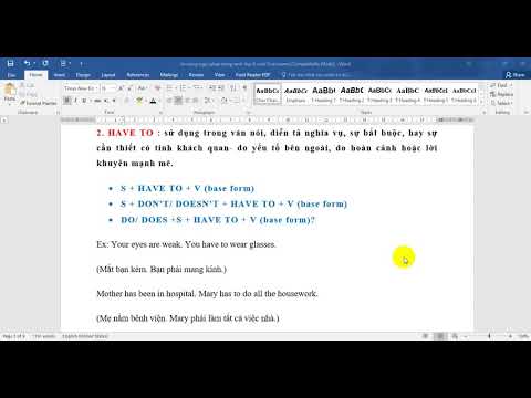 Video CÁCH DÙNG MUST - HAVE TO - OUGHT TO - youtube