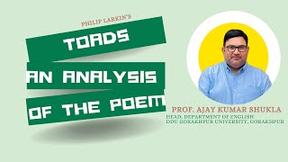 Analysis of Philip Larkin’s poem “Toads”