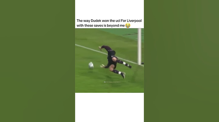 The way Dudek won the UCL For Liverpool with these saves beyond me