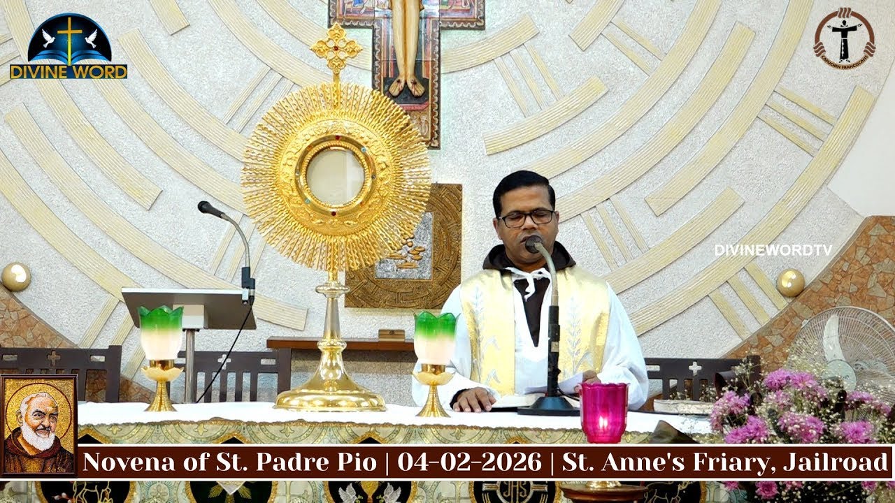Novena of St. Padre Pio | 04-02-2026 | Fr. Noel D'Almeida | St. Anne's Friary, Jailroad