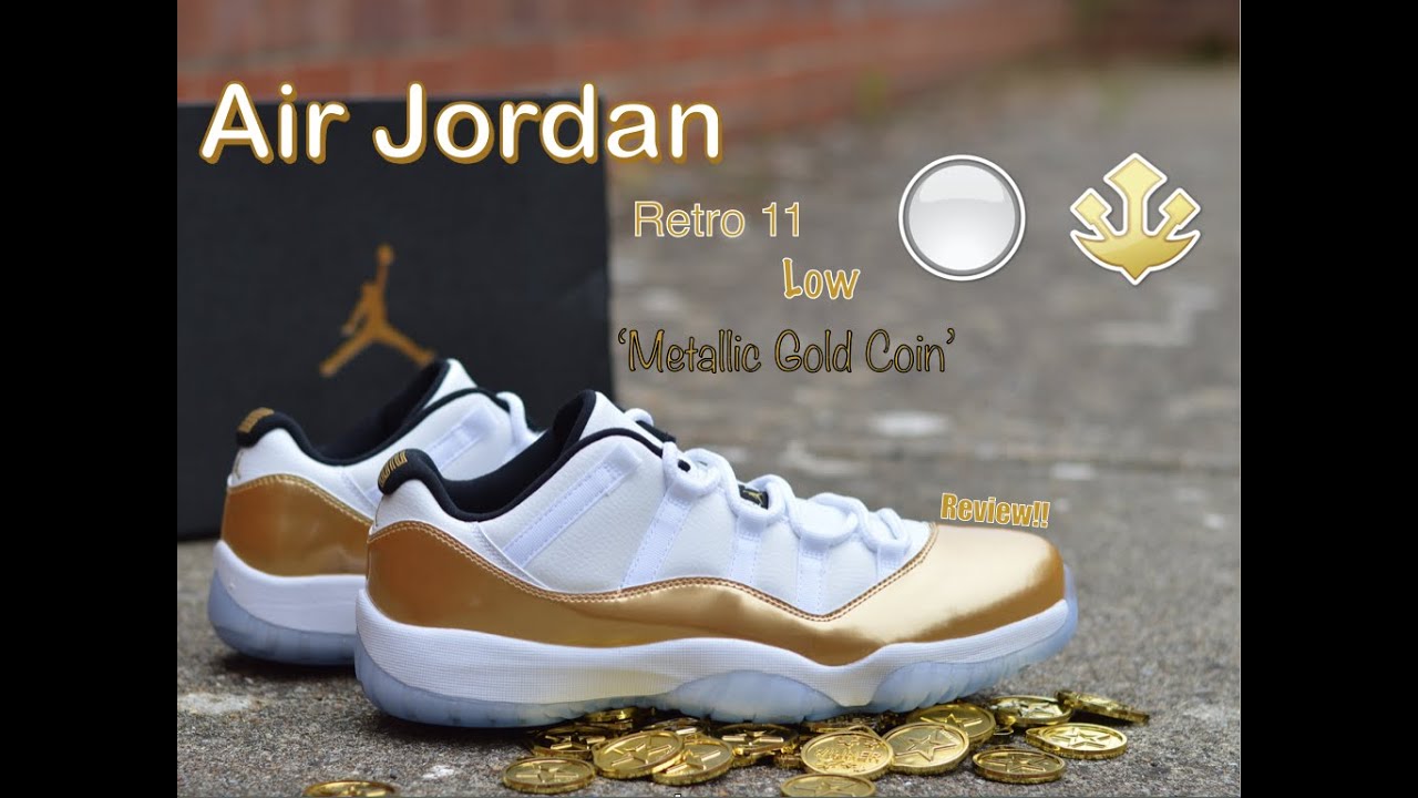 Air Jordan 11 Retro 'Metallic Gold' Review!! - YouTube