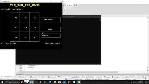 Demo - GUI Tic Tac Toe game in c++