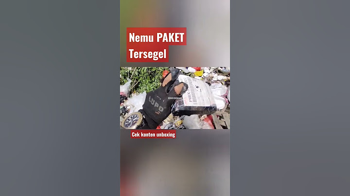 Nemu PAKET Tersegel di tempat Sampah