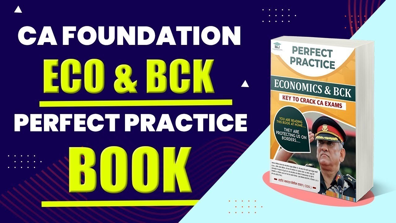 Best Practice Book for CA Foundation Eco & BCK How to Prepare CA