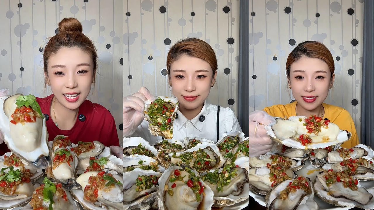 【XueYan Mukbang】oyster🦪🦪#Seafood#asmr
