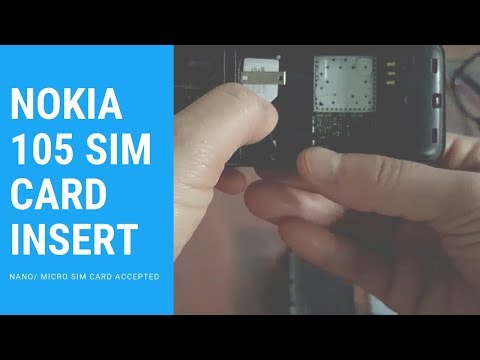 Nokia 105에 SIM을 삽입하는 방법 | Nano / Micro Sim을 Nokia 105에 추가