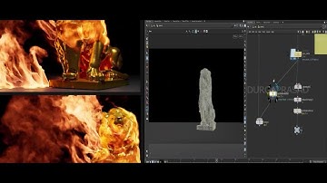 Houdini VFX Workflow Timelapse: Small Burning Debris | Particle Emission, Karma XPU Renders