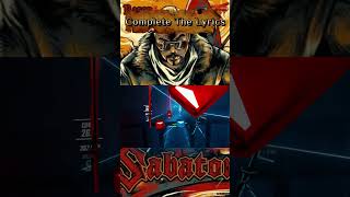 Complete The Lyrics [Sabaton] #21