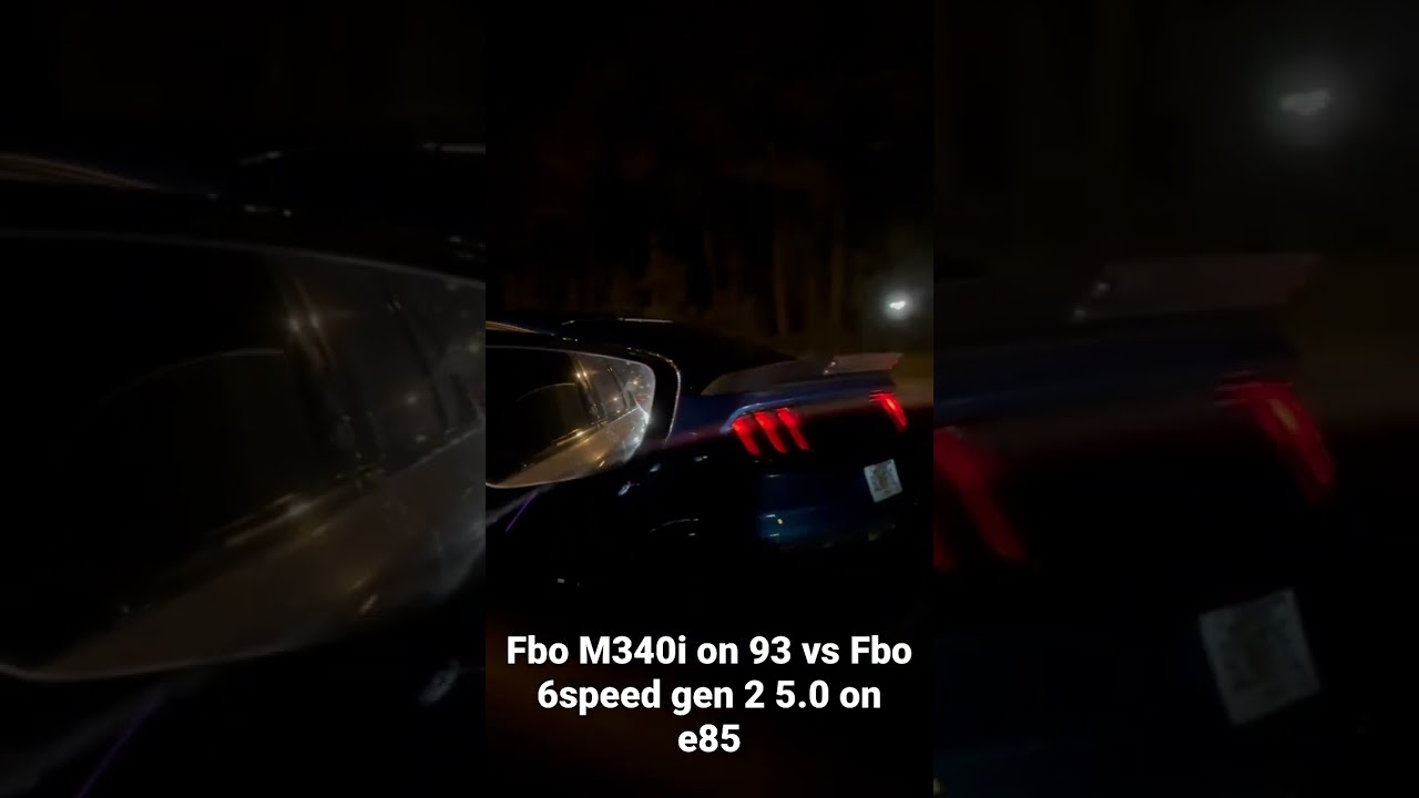 Fbo M340i on 93 vs Fbo 6speed gen 2 5.0 on e85! Crazy loud 5.0