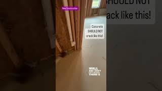 New Home with Multiple Slab Cracks