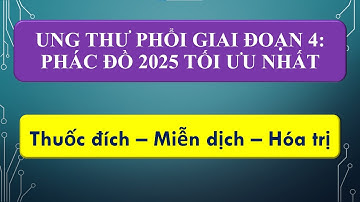 Ung thư phổi giai đoạn 4: Phác đồ 2025 tối ưu nhất. Thuốc đích, miễn dịch, hóa chất