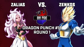Zalias vs. Zenkos - DPO #18 | Dragon Ball FighterZ Round 1