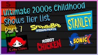 My Ultimate 2000s Childhood Shows Tier List (Part 7)