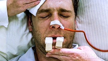 精神病院のシーン（ラッセル・クロウの演技が素晴らしい！）| ビューティフル・マインド | 映画シーン