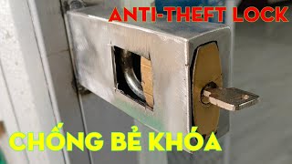 Biến khóa thường thành khóa chống trộm đơn giản.Turn a regular lock into a simple anti-theft lock.