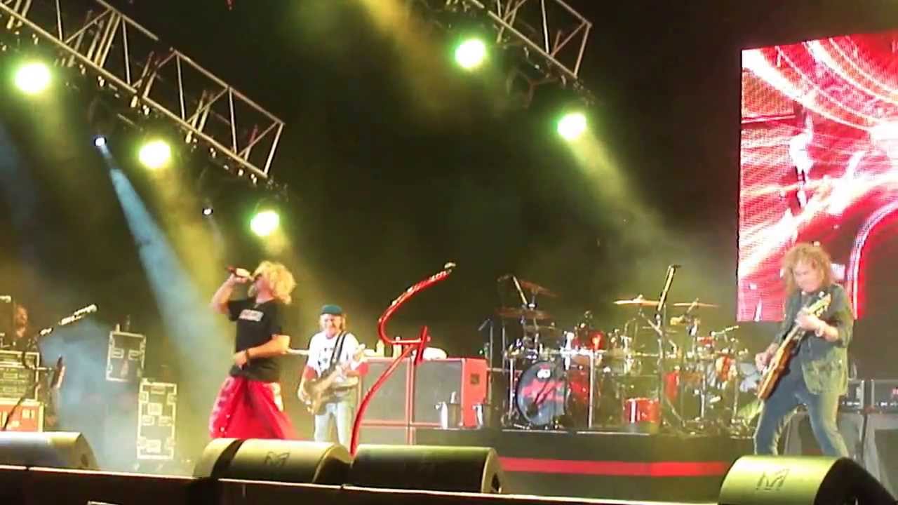 Sammy Hagar with Bill Church,Denny Carmassi,Dave Meniketti "Bad Motor scooter" 9-7-13 America's Cup