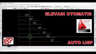 Keterangan Elevasi Otomatis di Autocad Menggunakan LISP || Create Automatic Elevation On Autocad