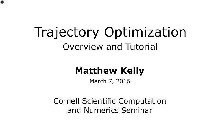 Introduction to Trajectory Optimization